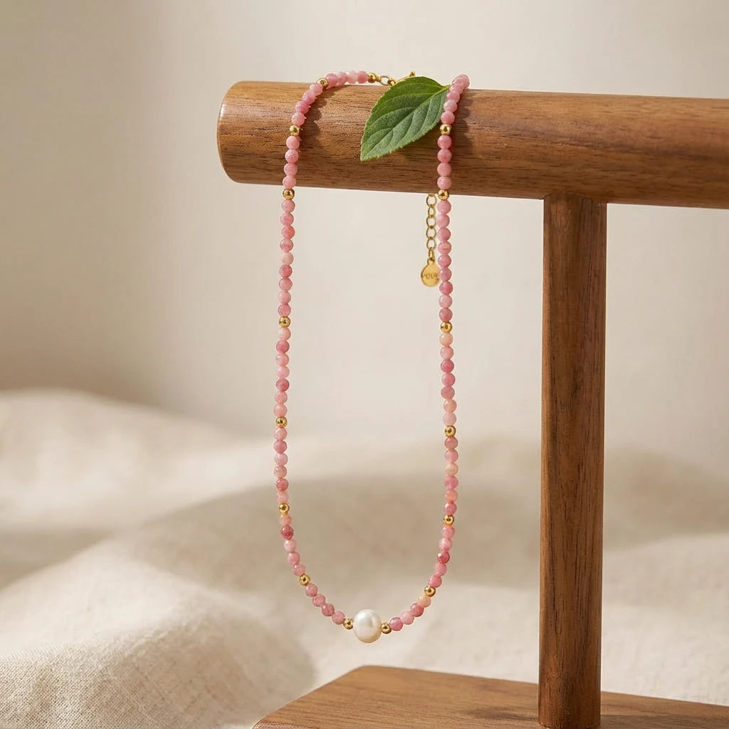 Collier en Rhodochrosite - Reine de Douceur