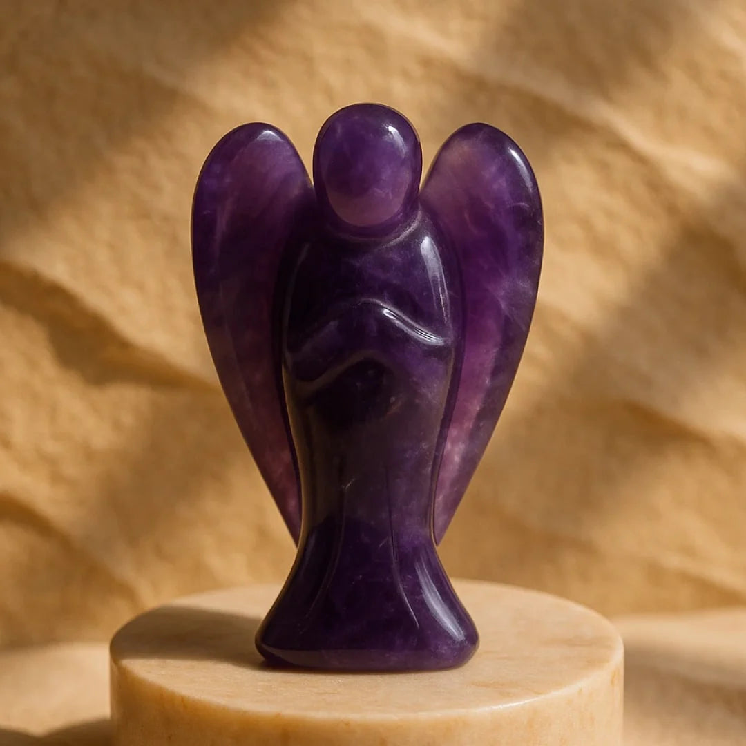 Statuette en Pierre Naturelle - Protection Angélique