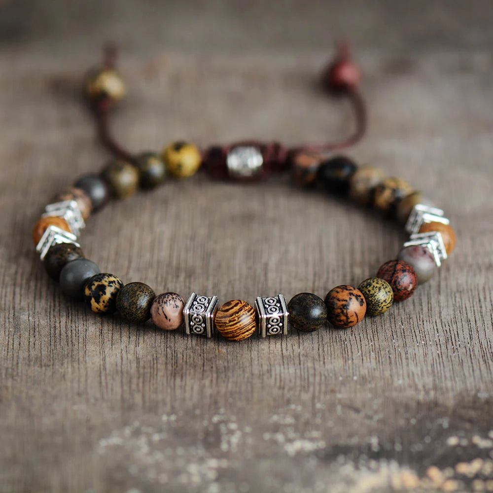 Bracelet "Equilibre Originel" en Jaspe