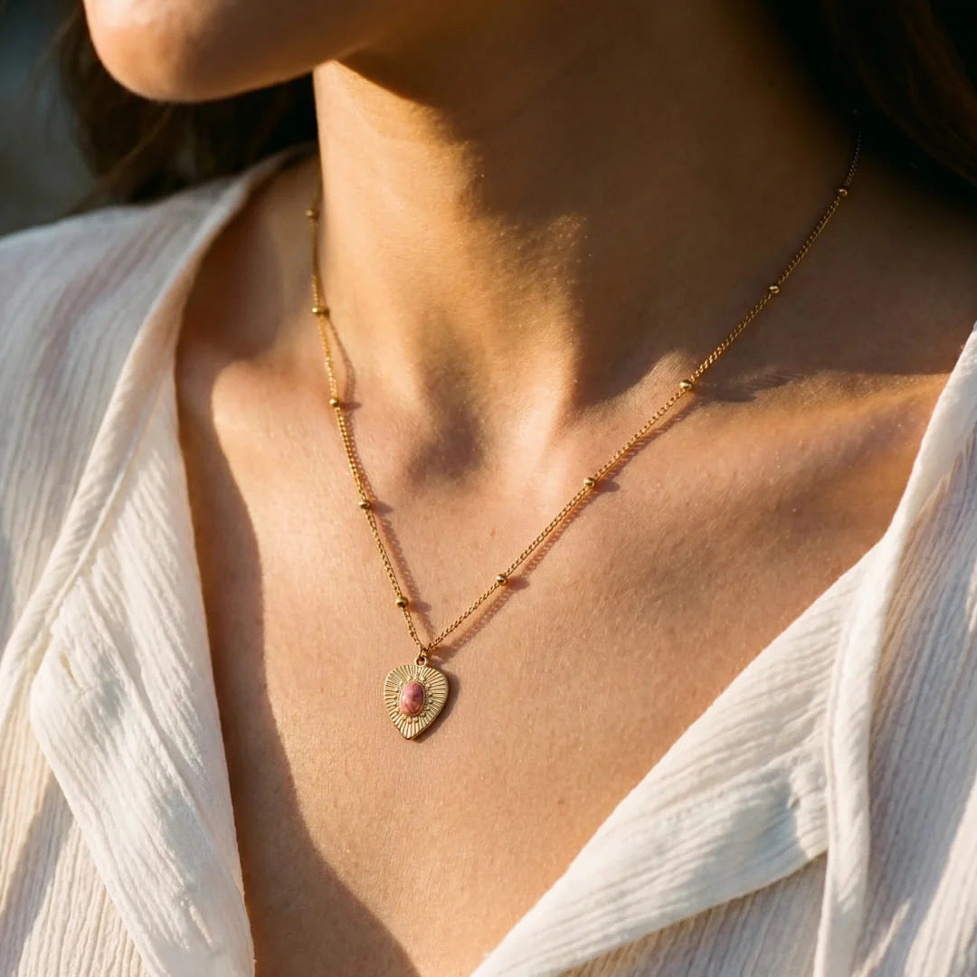 Pendentif en Rhodochrosite - Lumière de Soi