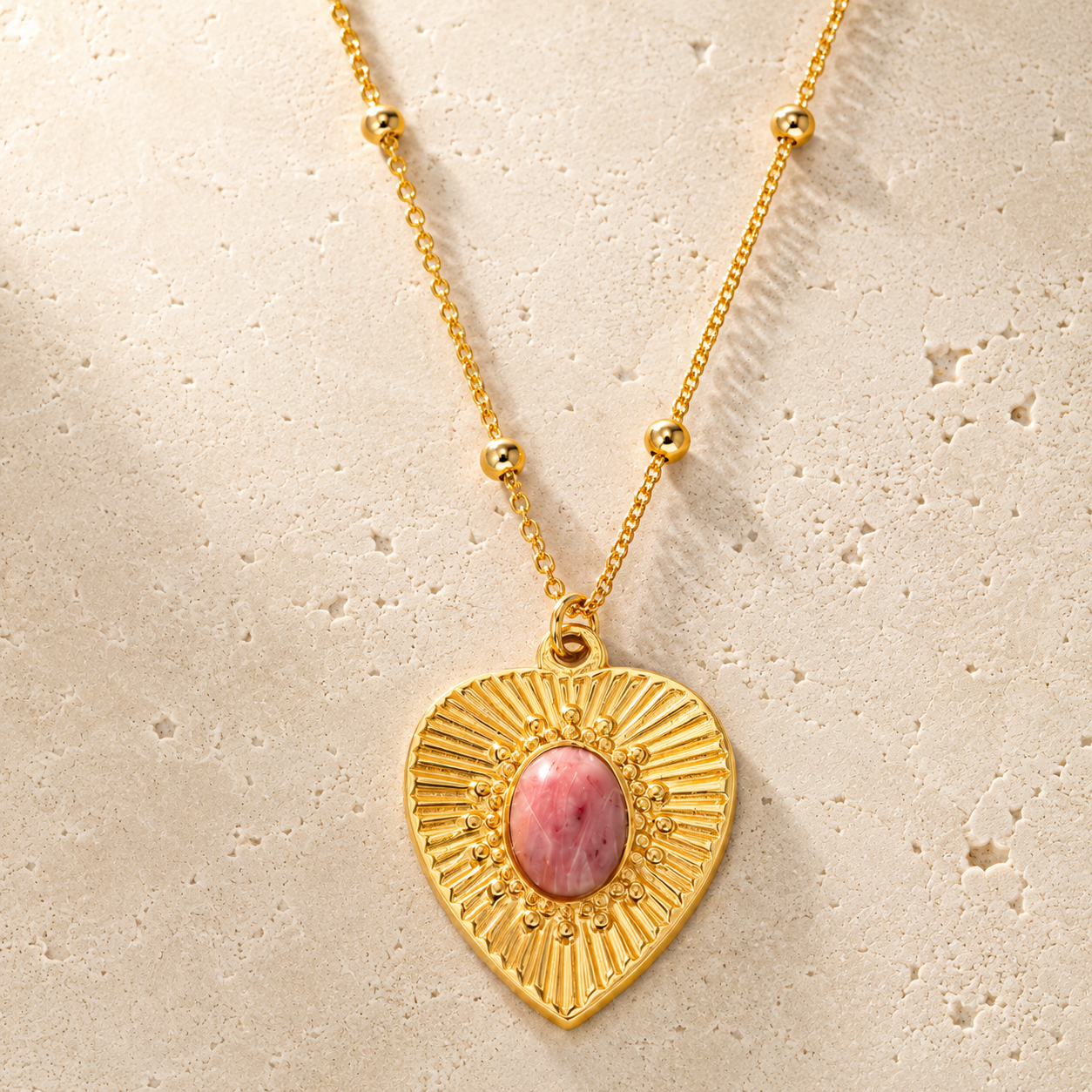 Pendentif en Rhodochrosite - Lumière de Soi