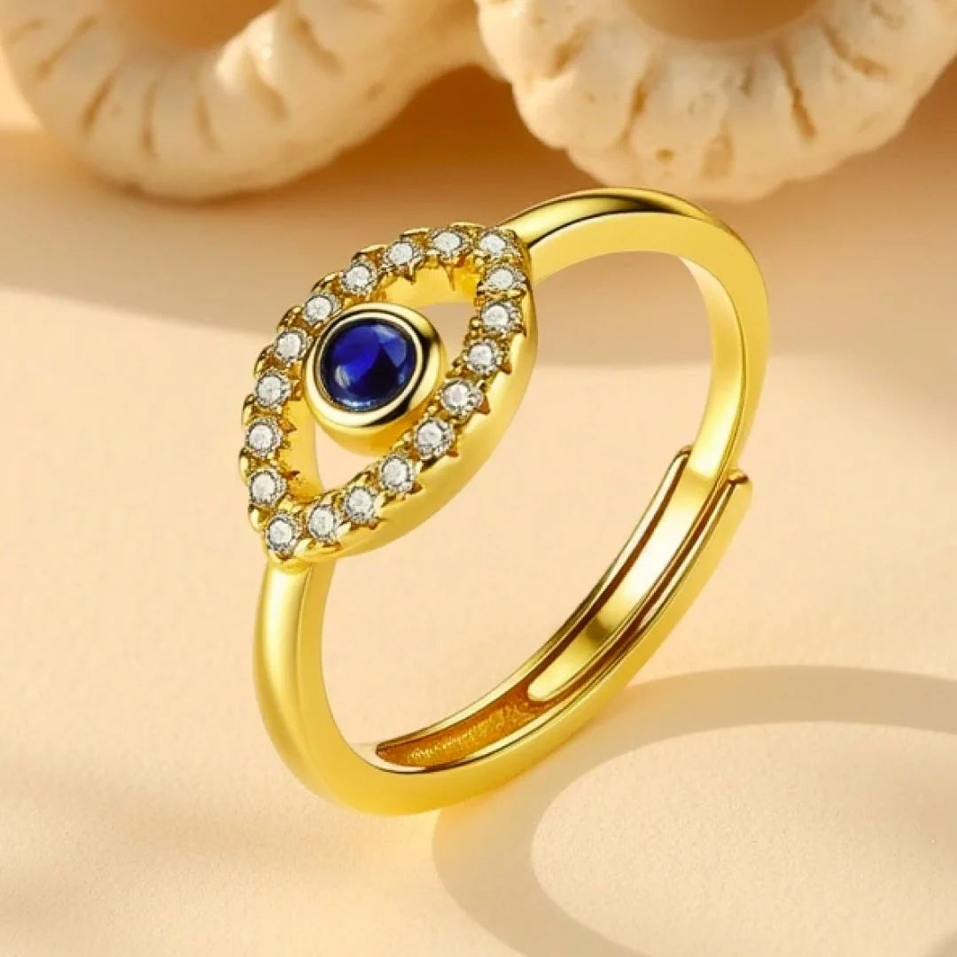 Bague Ajustable "L’Œil Bleu"