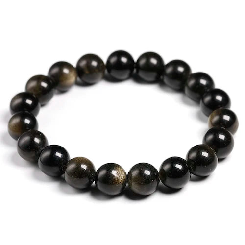 Bracelet "Chemin Sacré" en Obsidienne Œil Céleste
