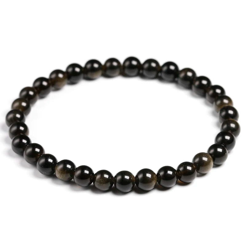 Bracelet "Chemin Sacré" en Obsidienne Œil Céleste